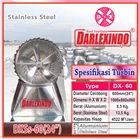 Turbin Ventilator Darlexindo Alumunium DX 60-24 L27 Stainless DXSs 60-24 L27 5